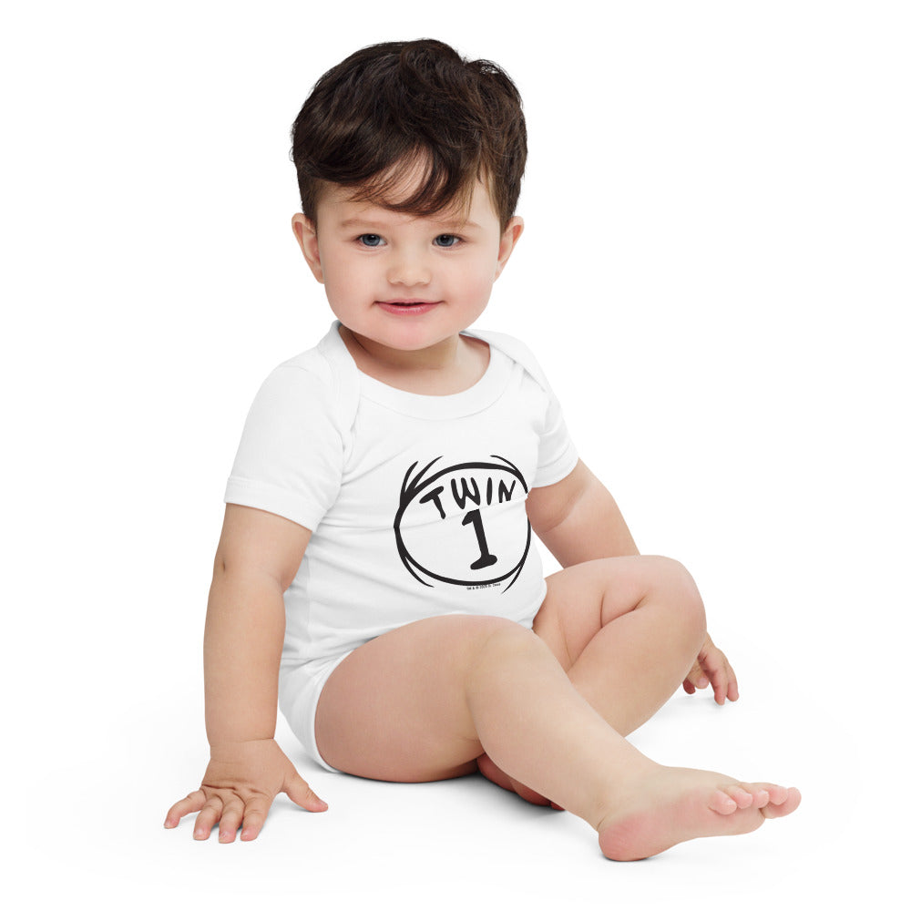 The Cat in the Hat Twin 1 Baby Bodysuit