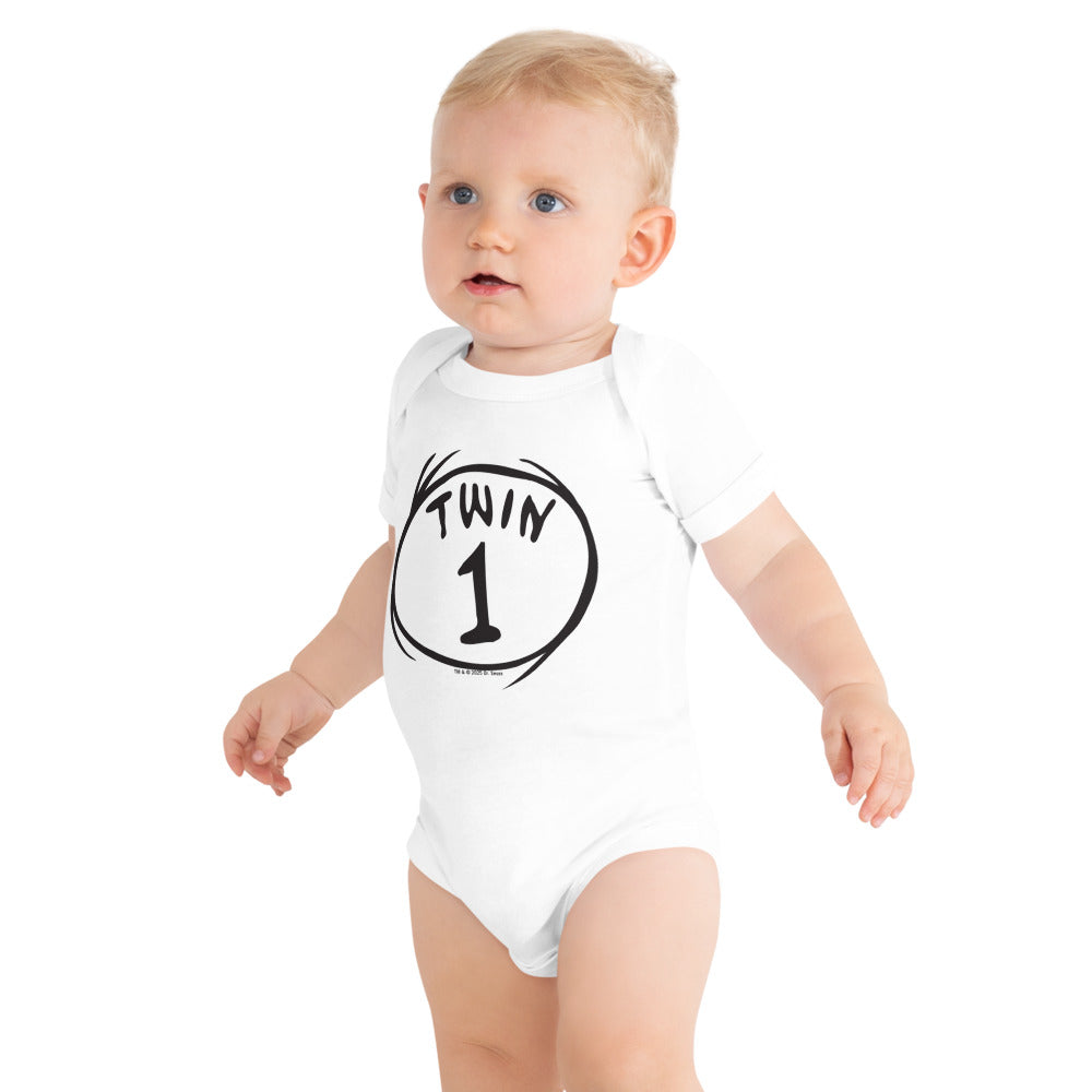 The Cat in the Hat Twin 1 Baby Bodysuit