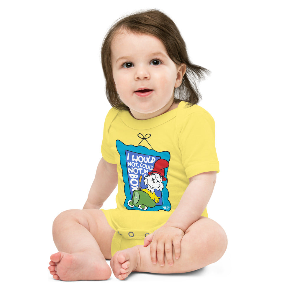 Green Eggs and Ham Frame Baby Bodysuit