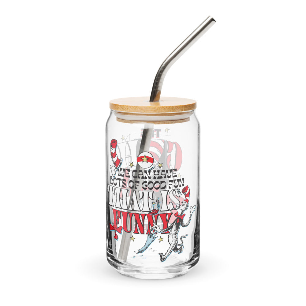 The Cat in the Hat Good Fun Can-Shaped Glass