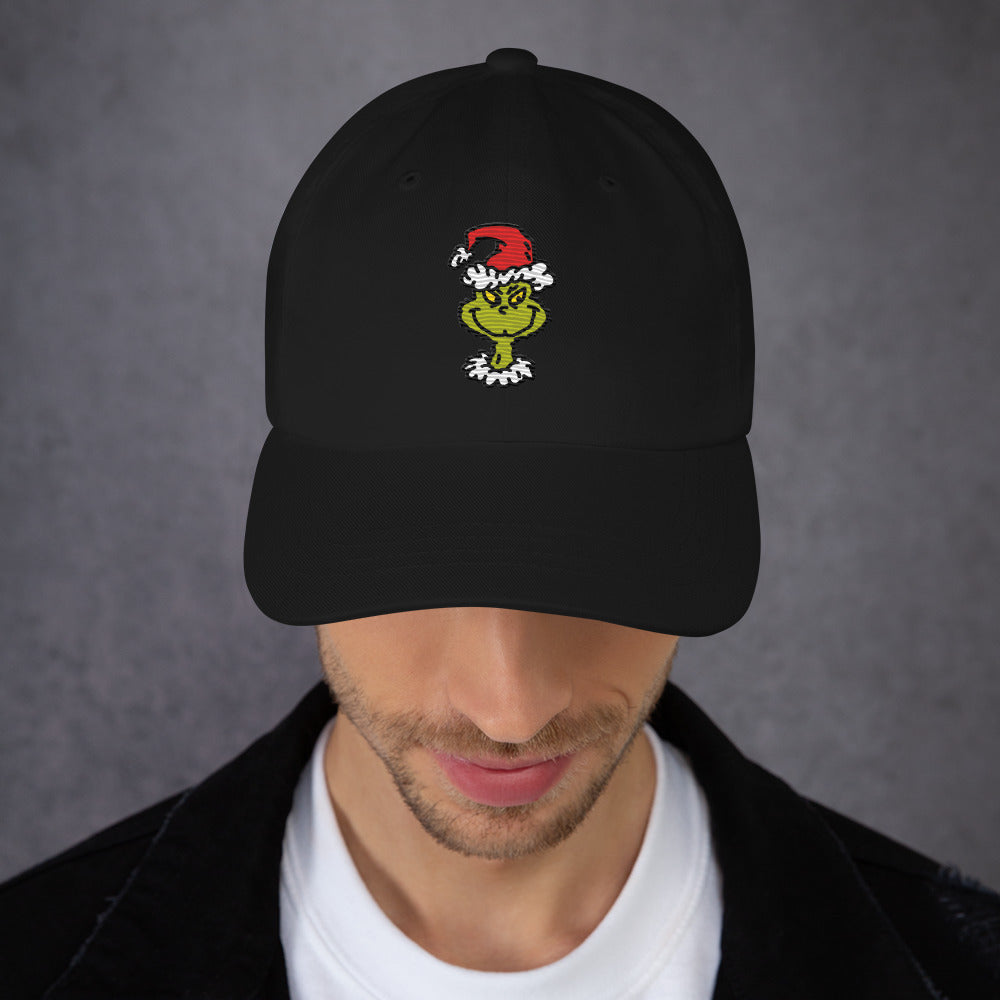 The Grinch Hat Santa Embroidered