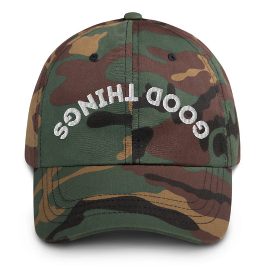 The cat in the hat classic dad hat good things - green camo