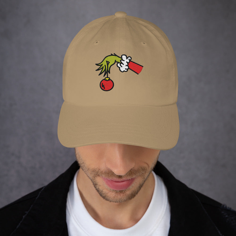 The Grinch Dad Hat Ornament Embroidered