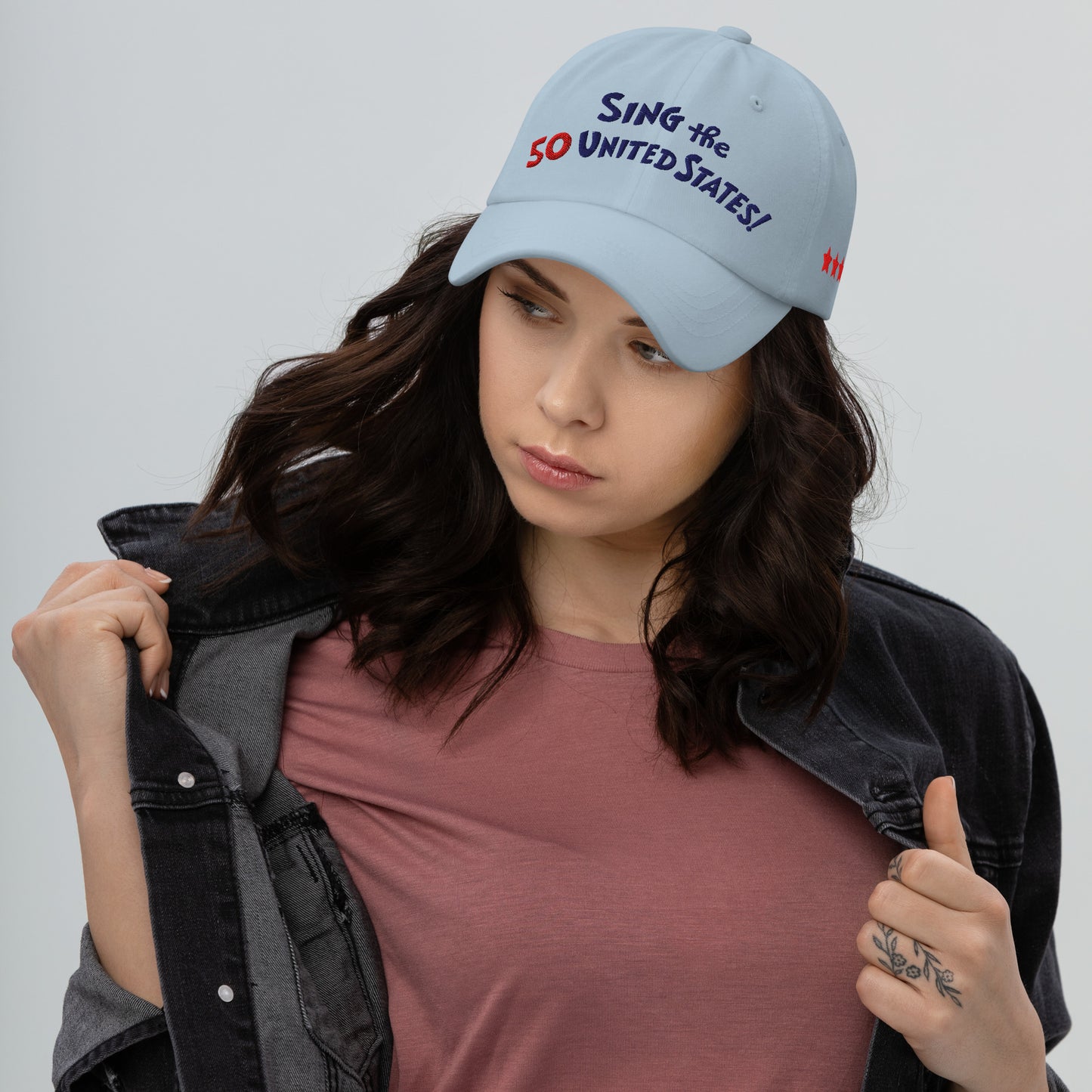 The Cat in The Hat Embroidered Hat Sing the 50 States