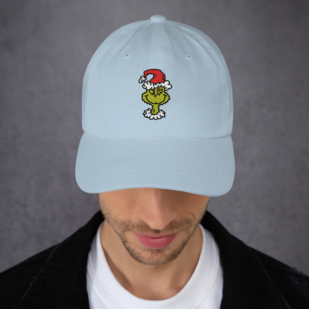 The Grinch Hat Santa Embroidered