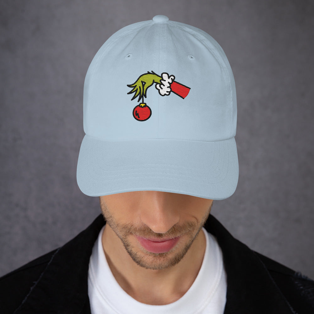 The Grinch Dad Hat Ornament Embroidered