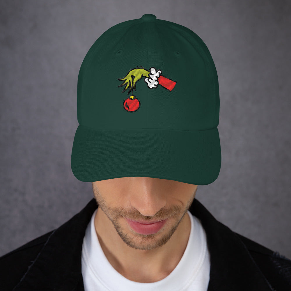 The Grinch Dad Hat Ornament Embroidered