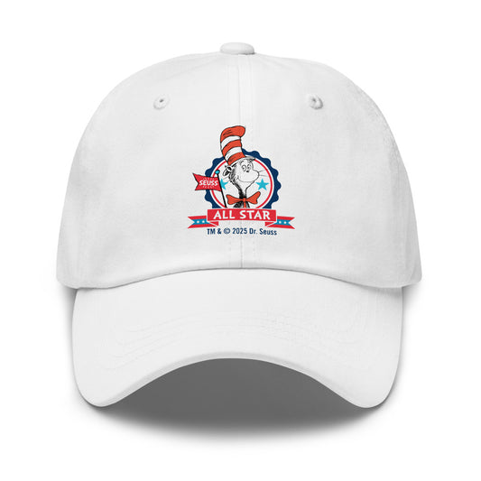 The cat in the hat all star dad hat - white