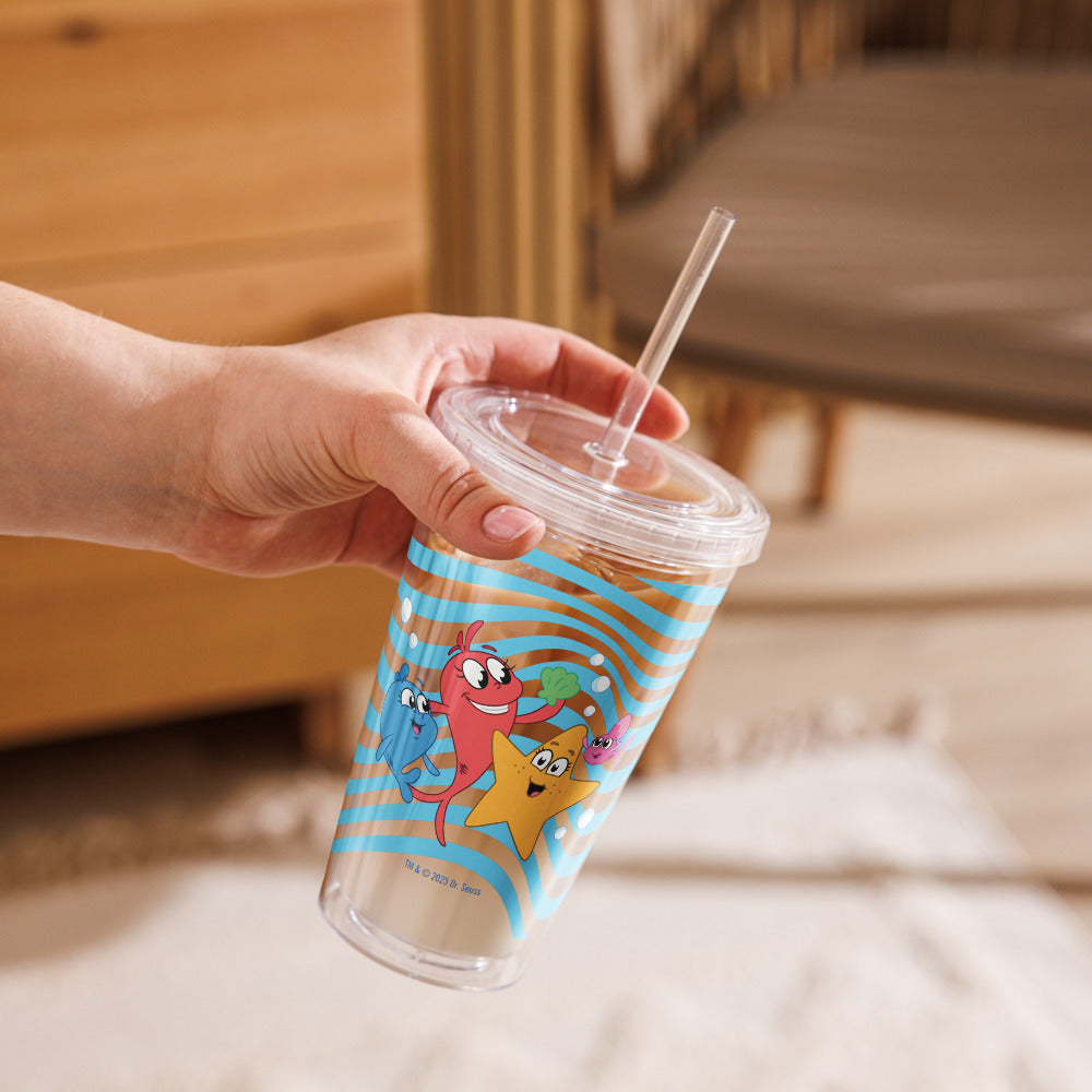 Red Fish, Blue Fish Squad Goals Clear Tumbler