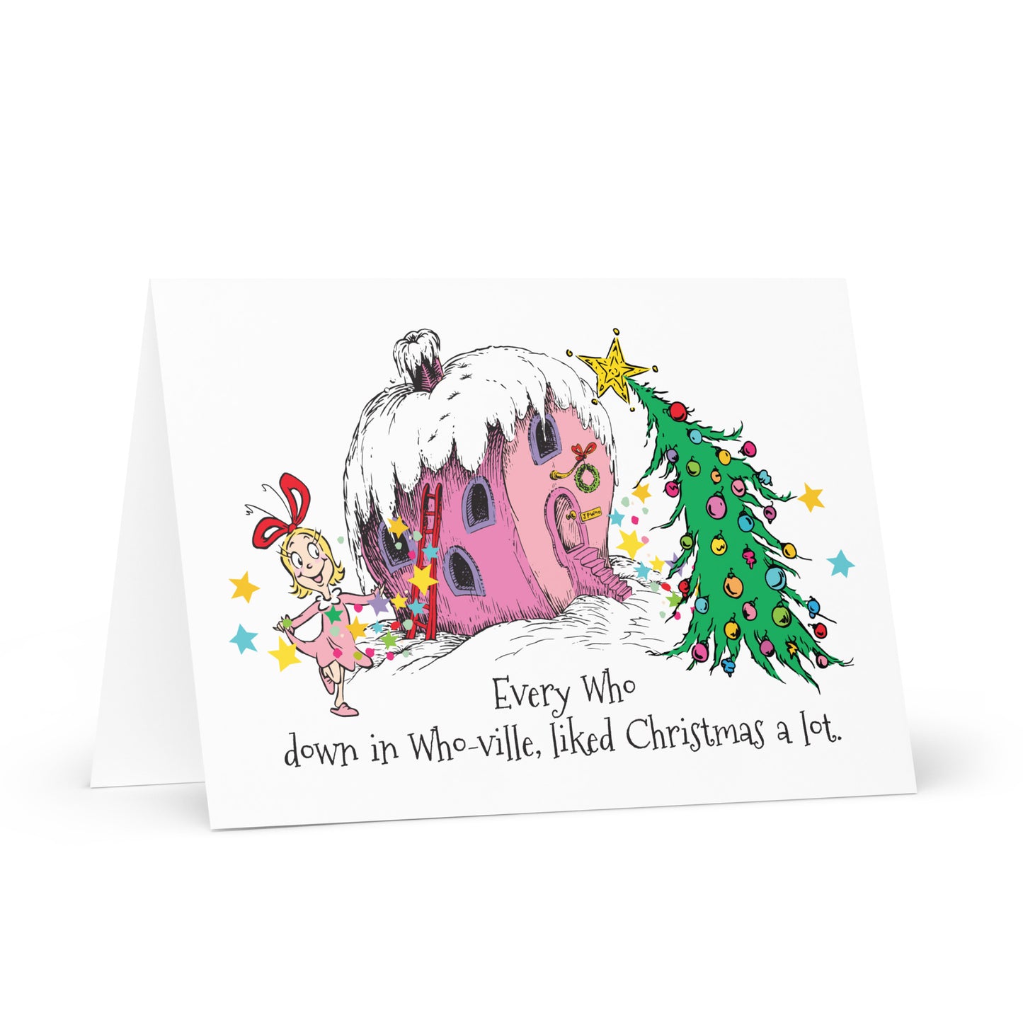 Grinch Greeting Card Cindy Lou Who Every Who Down In Who-ville