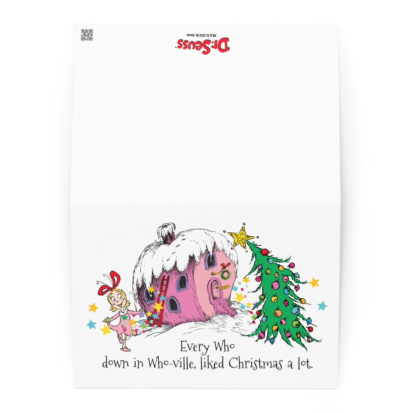 Grinch Greeting Card Cindy Lou Who Every Who Down In Who-ville