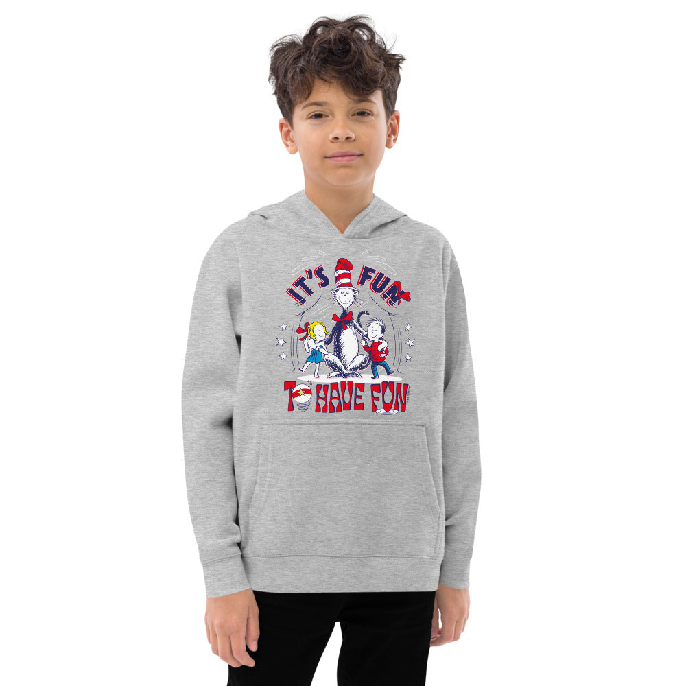 The Cat in the Hat It's Fun To Have Fun Kids Hoodie