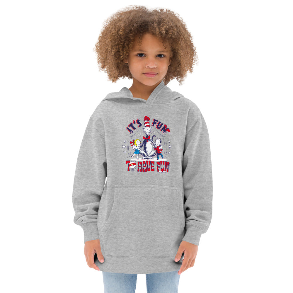 The Cat in the Hat It's Fun To Have Fun Kids Hoodie
