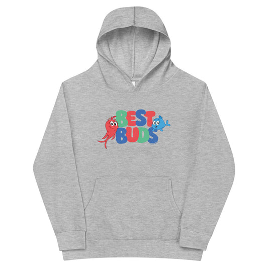 Red Fish, Blue Fish Best Buds Kids Hoodie Athletic Heather