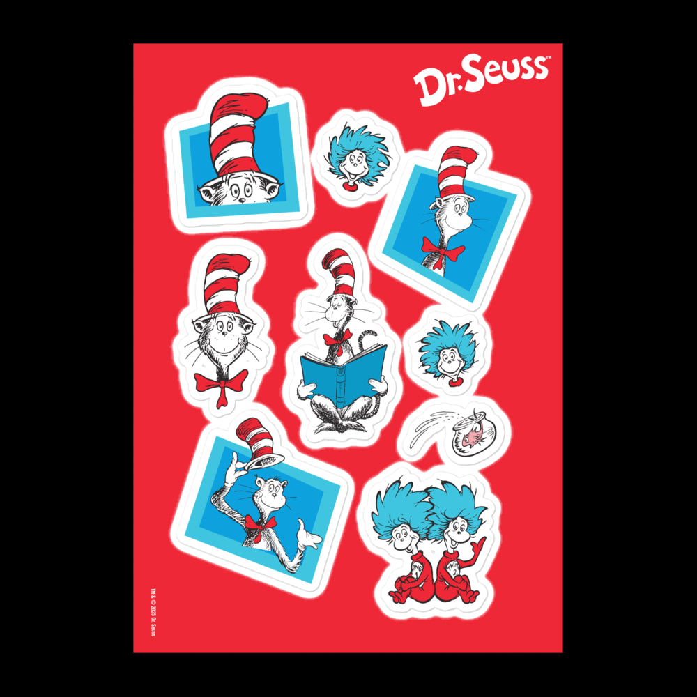 The Cat in the Hat Icons Sticker Sheet