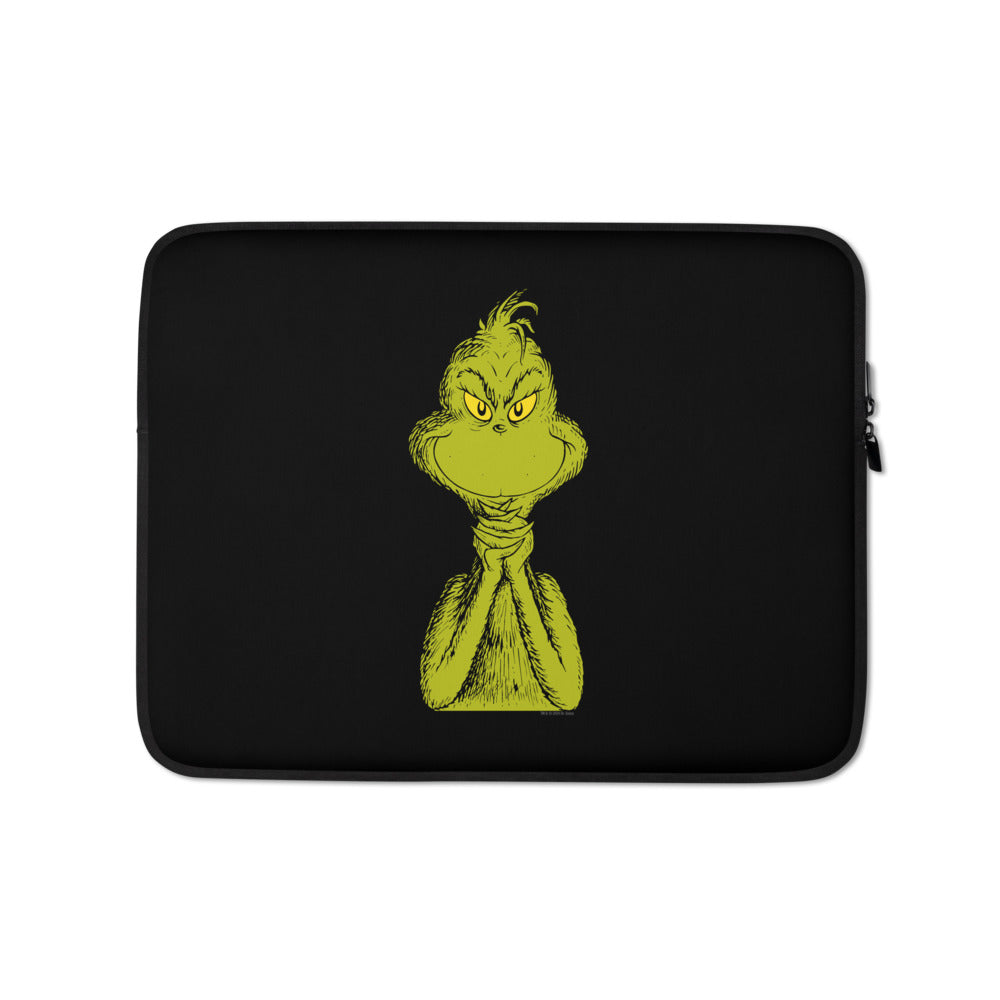 The Grinch Sly Smile Laptop Sleeve