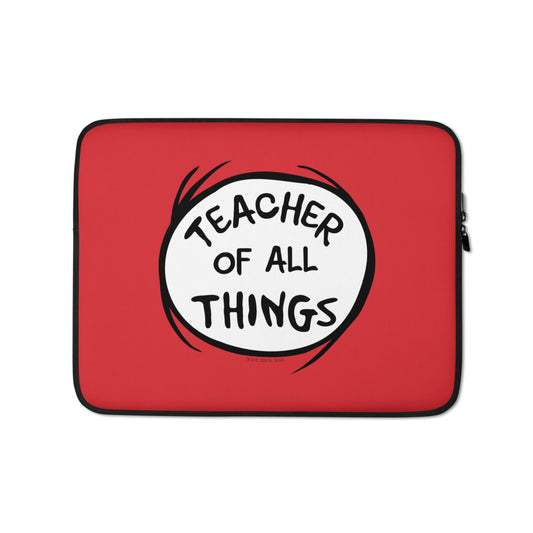 The Cat in the Hat Teacher of All Things Laptop Sleeve