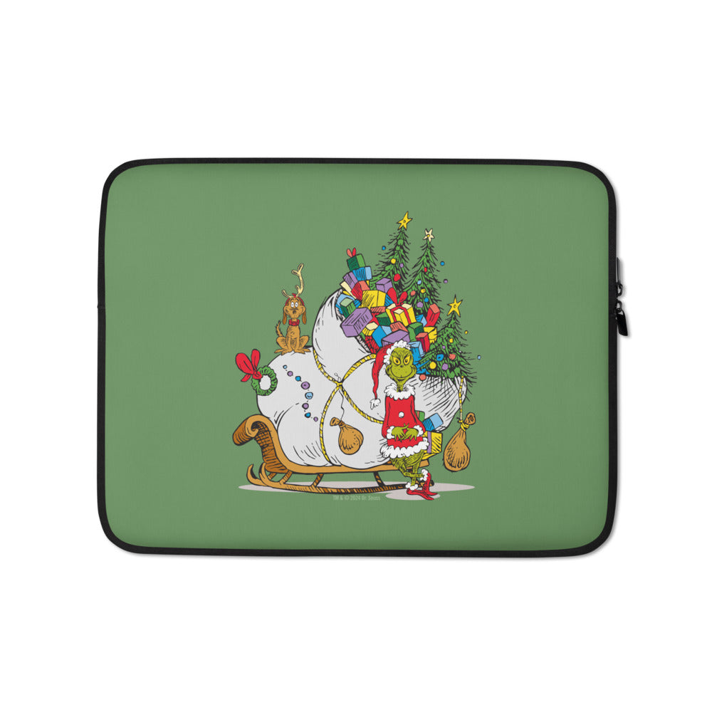 The Grinch Sleigh Laptop Sleeve