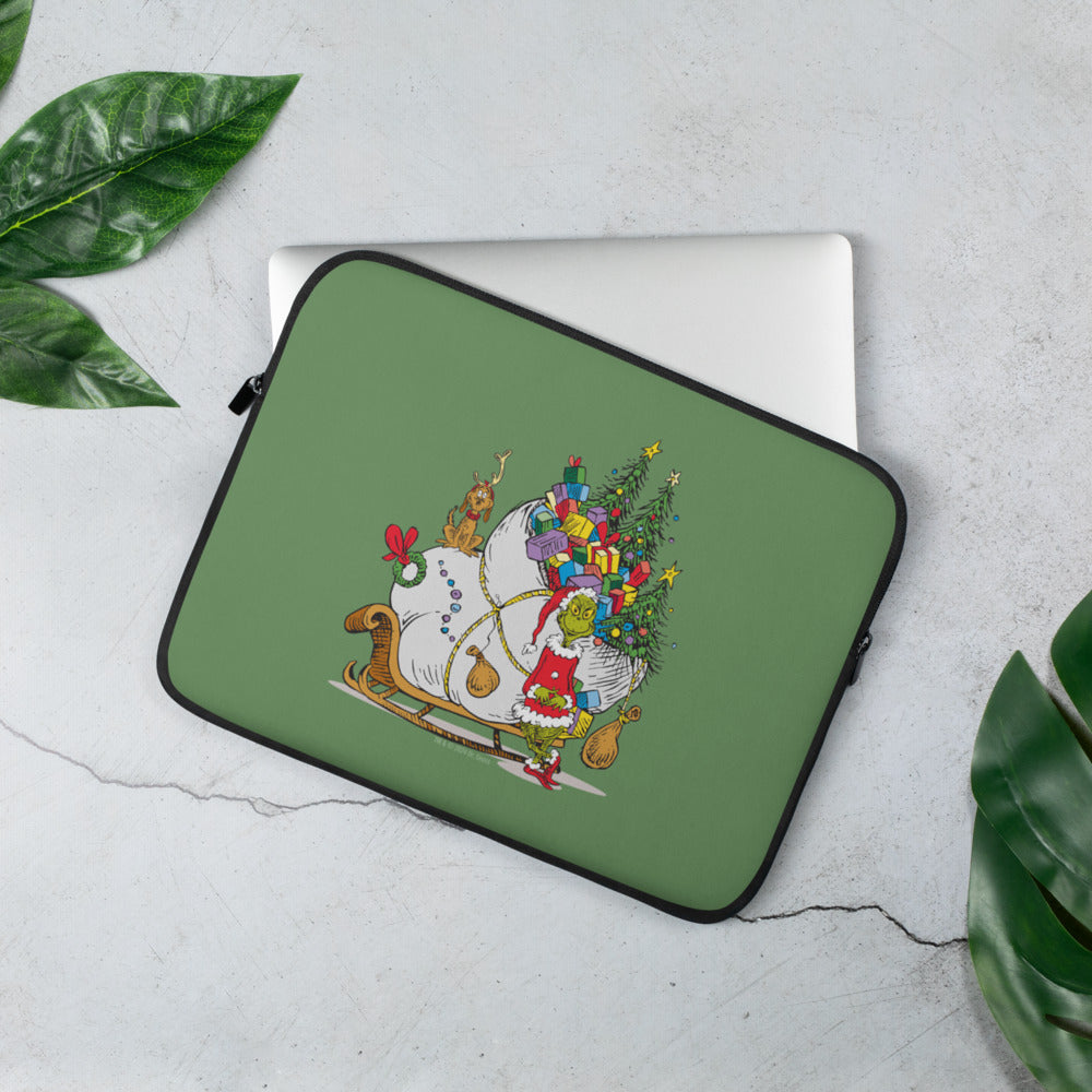 The Grinch Sleigh Laptop Sleeve