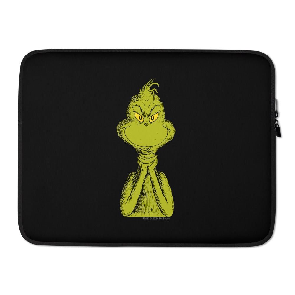 The Grinch Sly Smile Laptop Sleeve