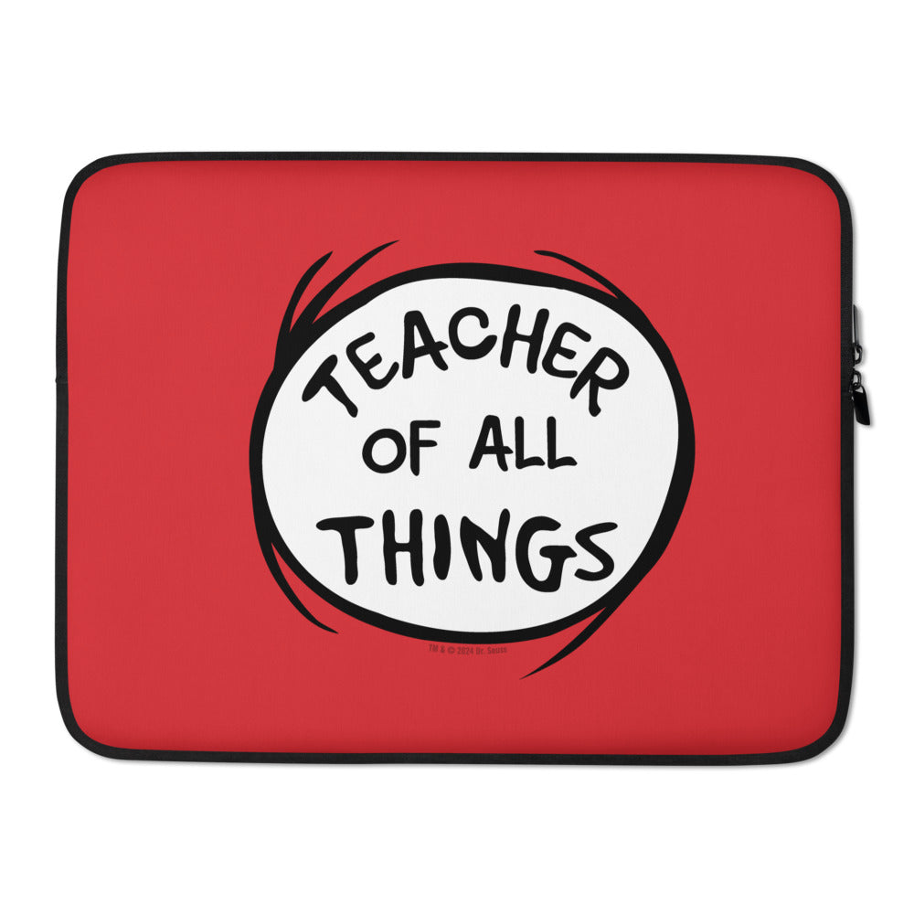 The Cat in the Hat Teacher of All Things Laptop Sleeve