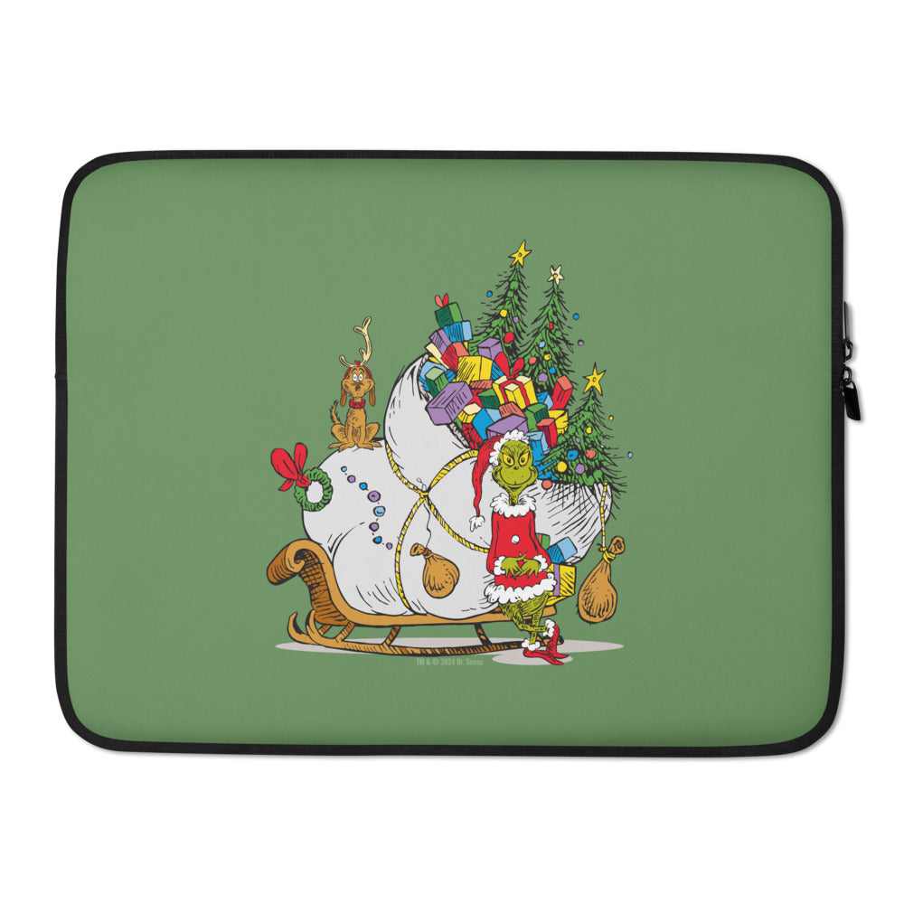 The Grinch Sleigh Laptop Sleeve