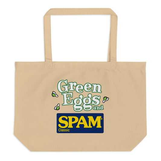 Green Eggs and Spam Icons Eco Tote Tan