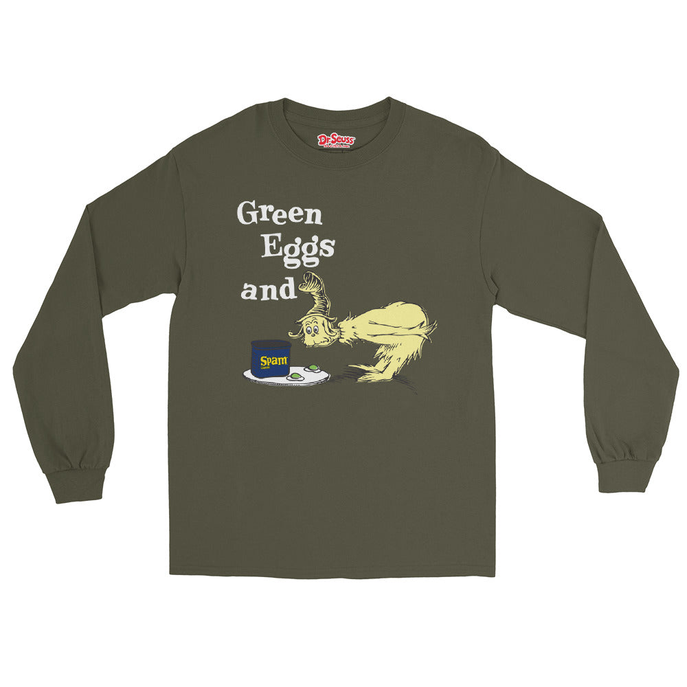 Green Eggs and Spam Long Sleeve T-Shirt Irish Green
