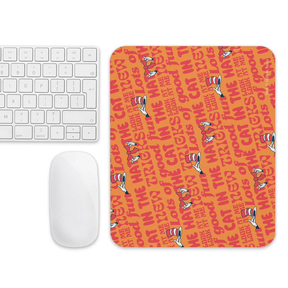The Cat in the Hat New Tricks Pattern Mouse Pad