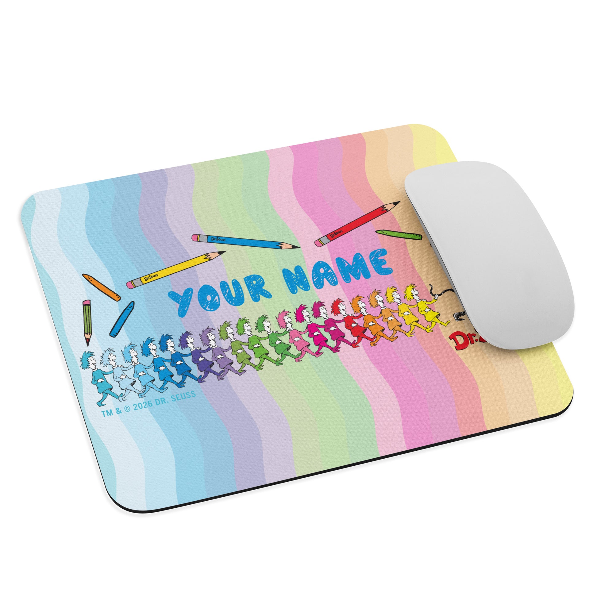 The Cat in the Hat Personalized Mouse Pad Best Teacher