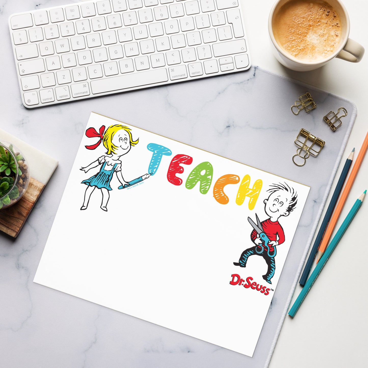 The Cat in the Hat Notepad "TEACH"