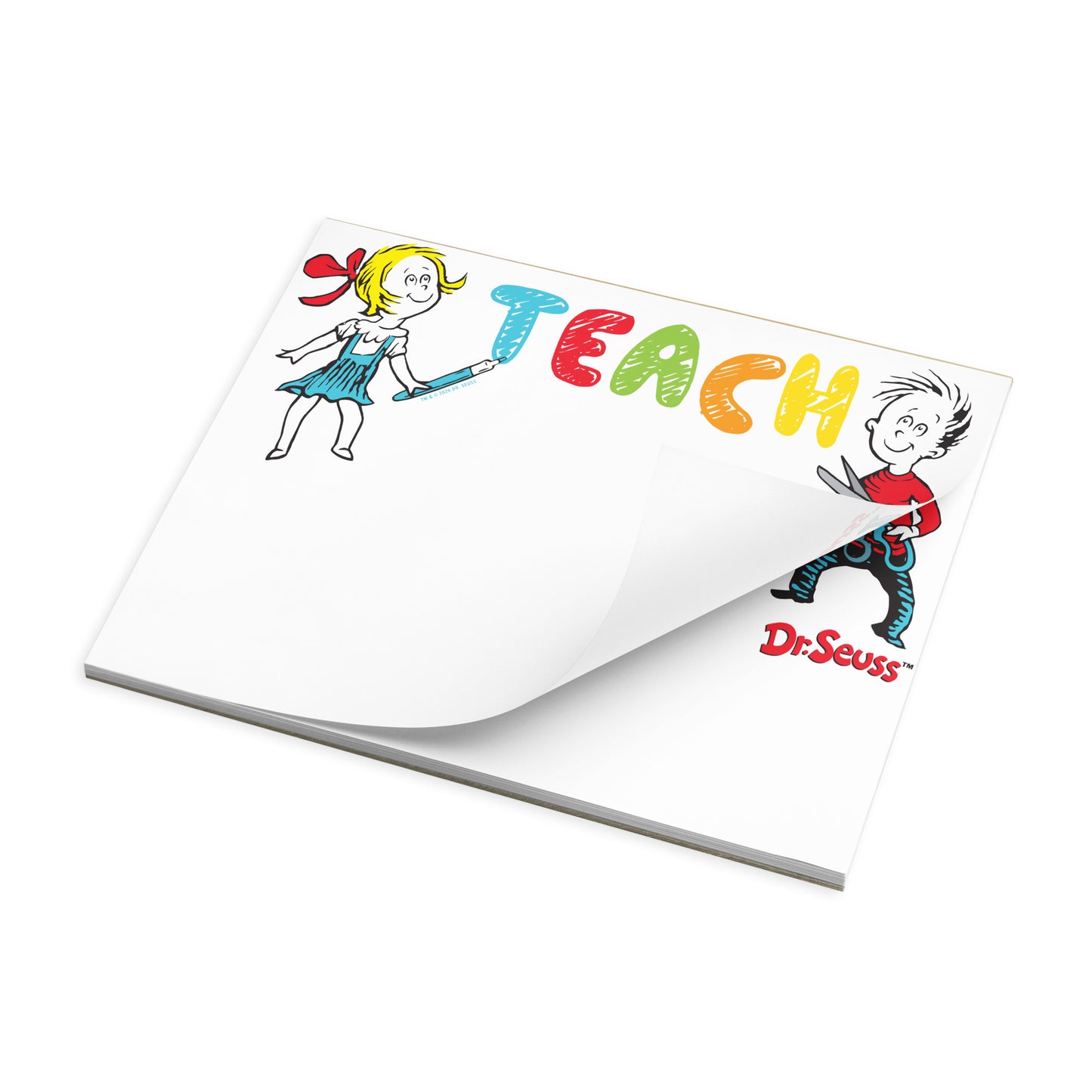 The Cat in the Hat Notepad "TEACH"