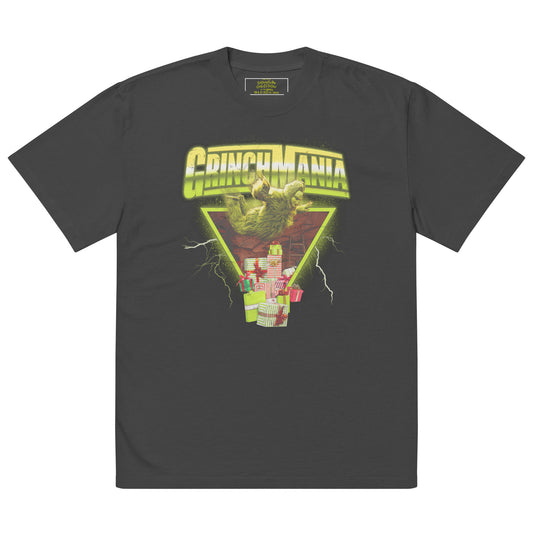 The grinch oversized t-shirt grinchmania - faded bone