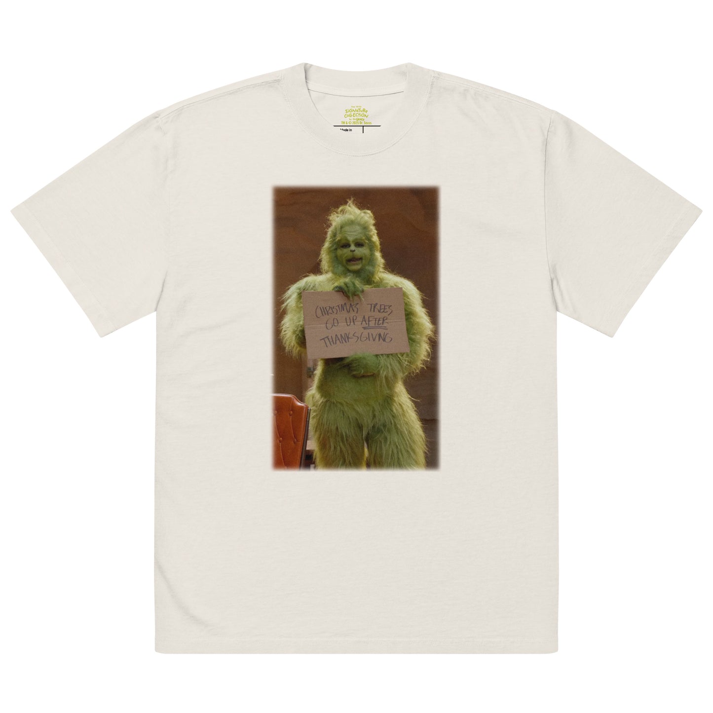 The Grinch Oversized T-Shirt Sign