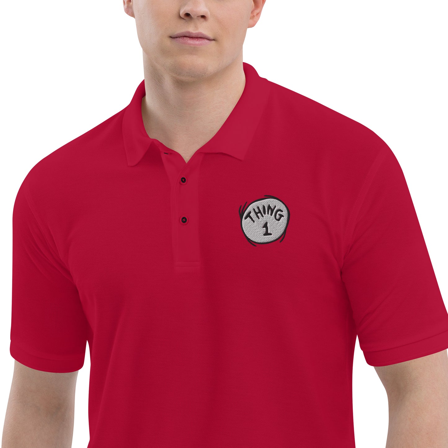 The Cat in the Hat Thing One Polo Shirt