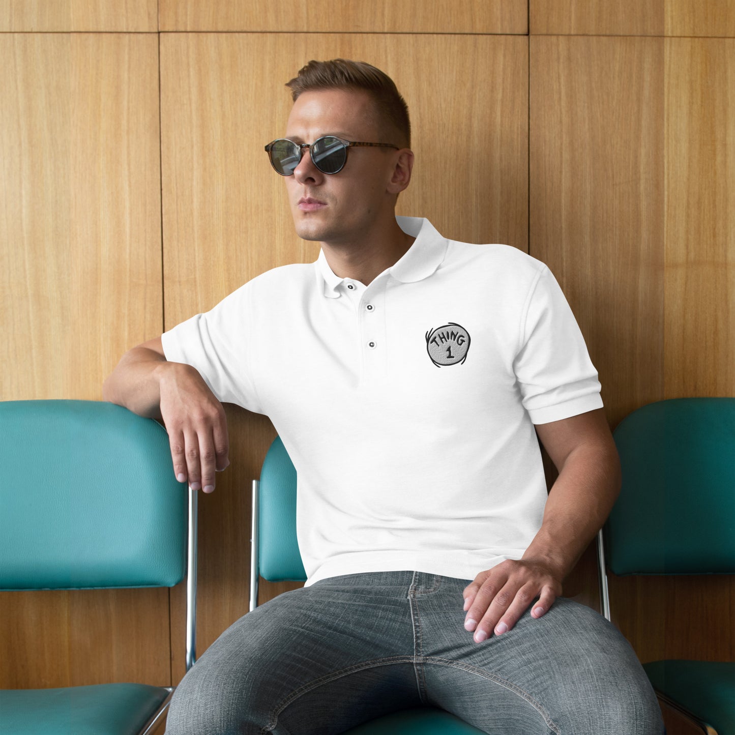 The Cat in the Hat Thing One Polo Shirt