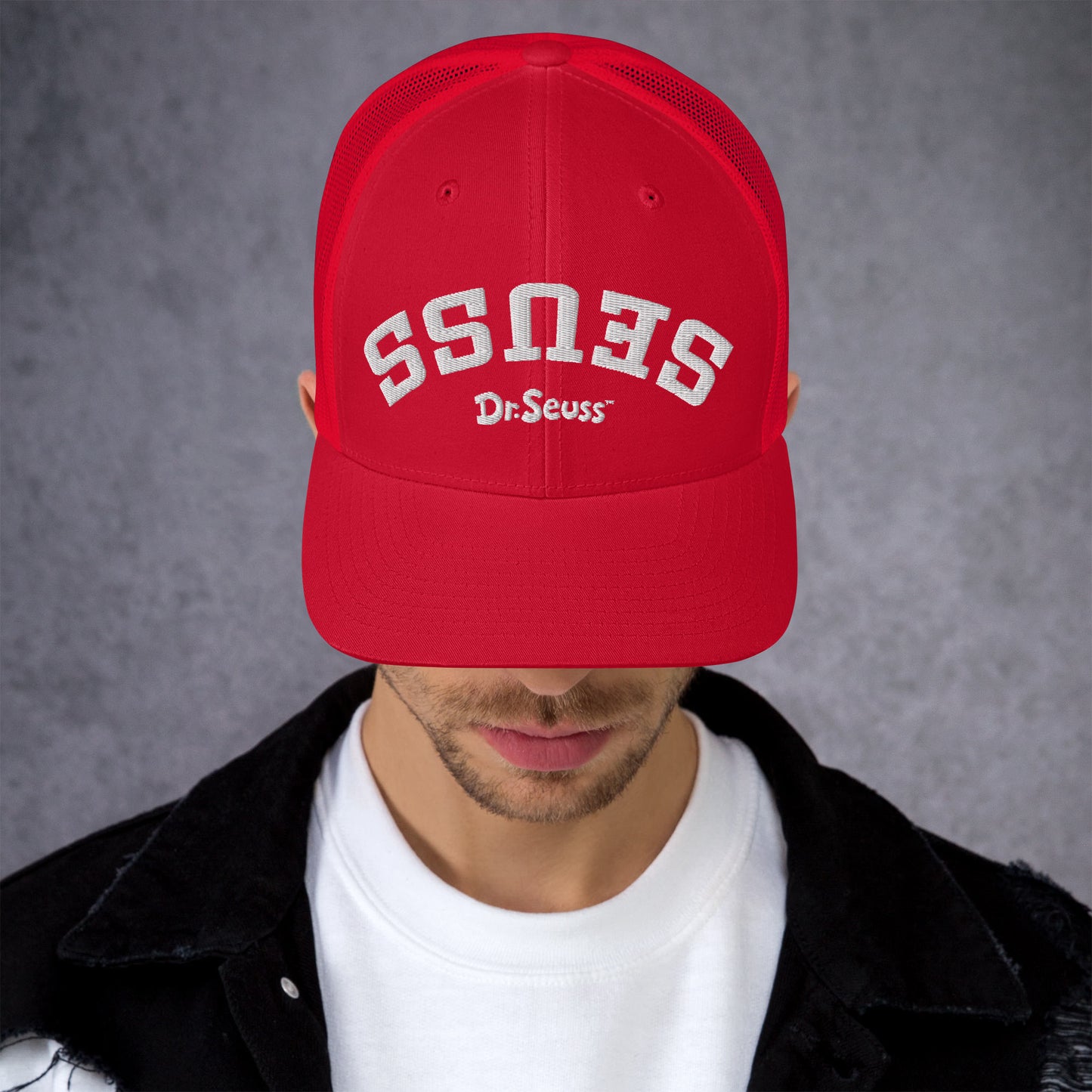 Dr. Seuss Trucker Hat "SEUSS" Upside-Down