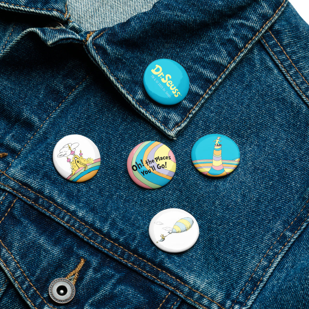 Oh! the Places You'll Go 5 Piece Pin Set