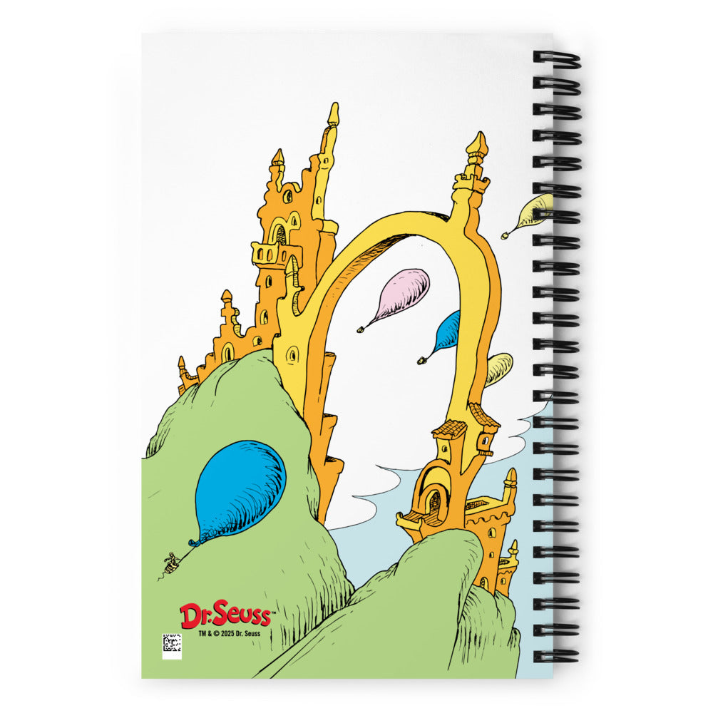 Oh! the Places You'll Go Artwork Spiral Notebook