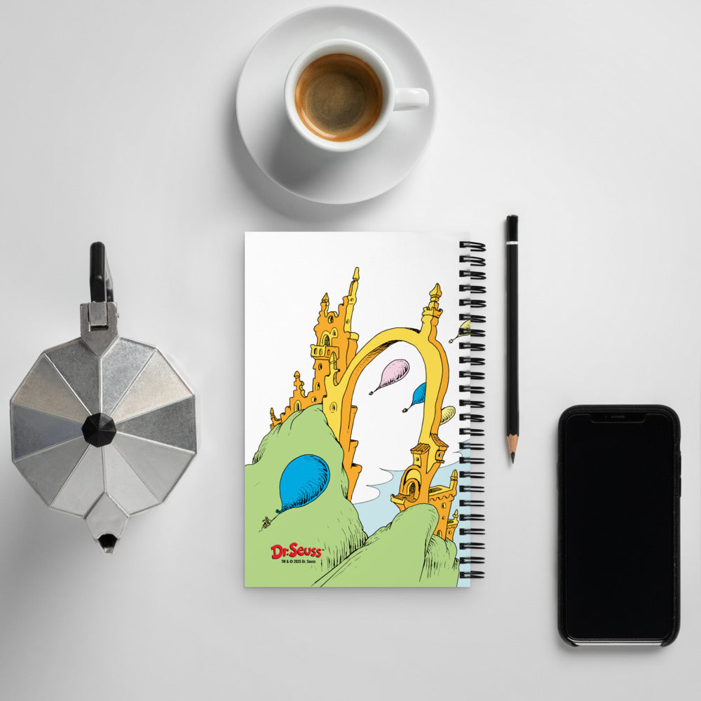 Oh! the Places You'll Go Artwork Spiral Notebook