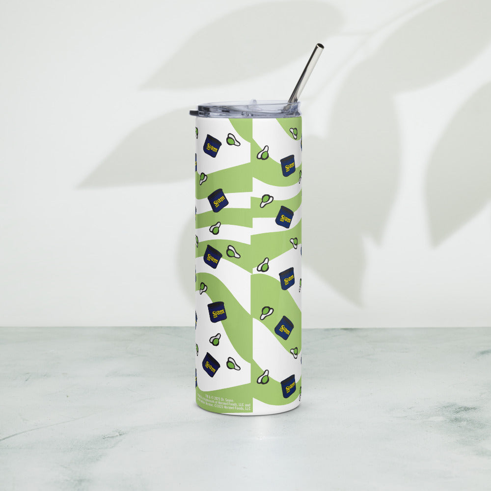 Green Eggs and Spam Icons Stainless Steel Tumbler
