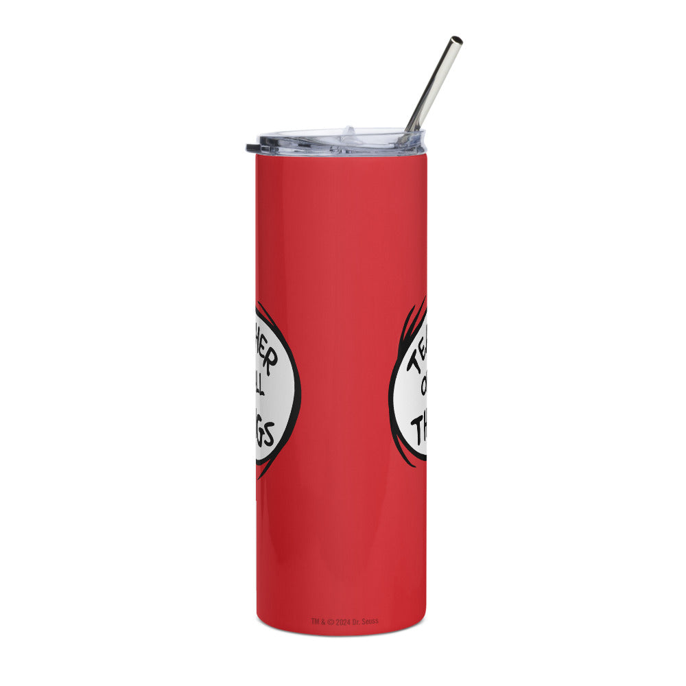 The Cat in the Hat Teacher of All Things Stainless Steel Tumbler