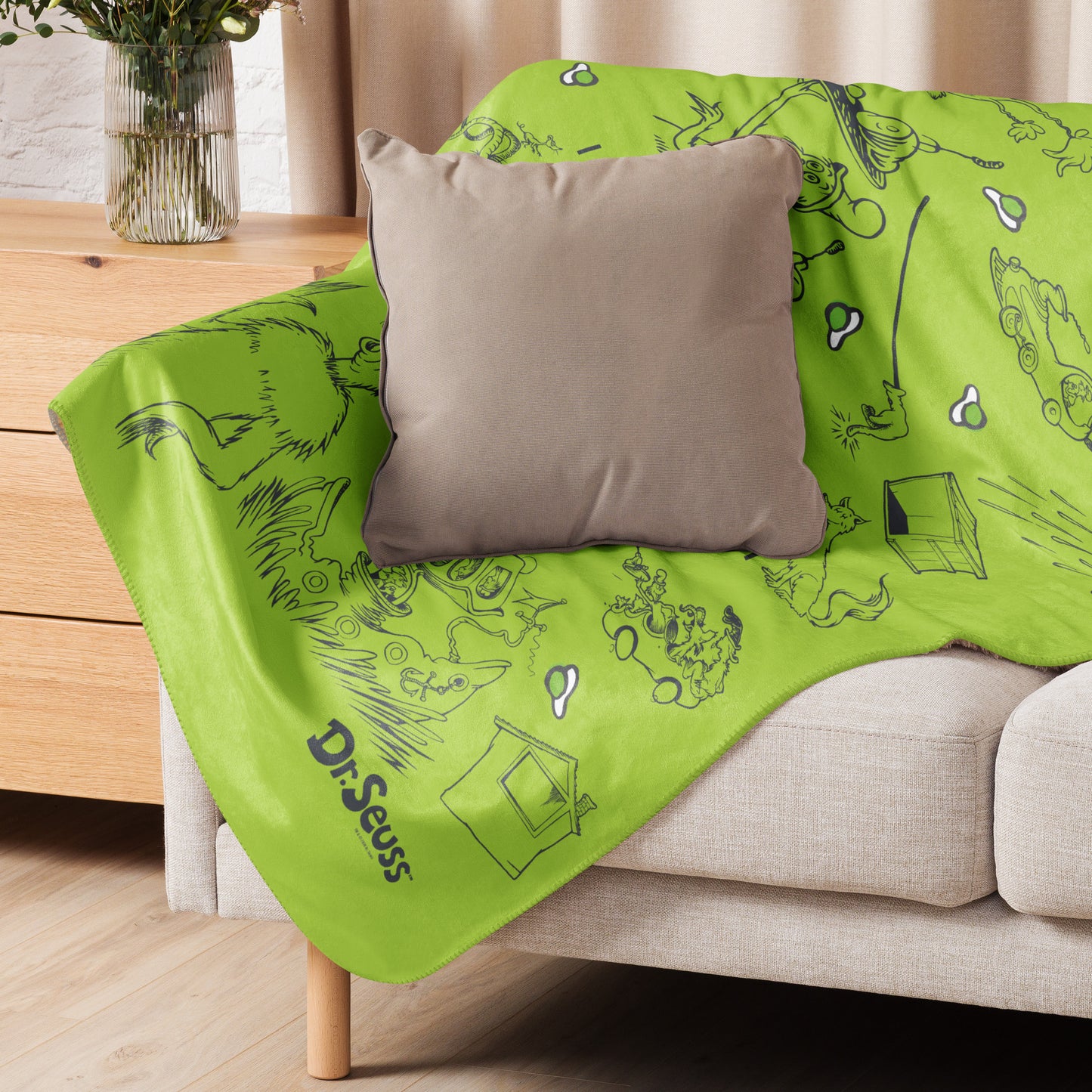 Green Eggs And Ham Blanket I Do Not Like Them