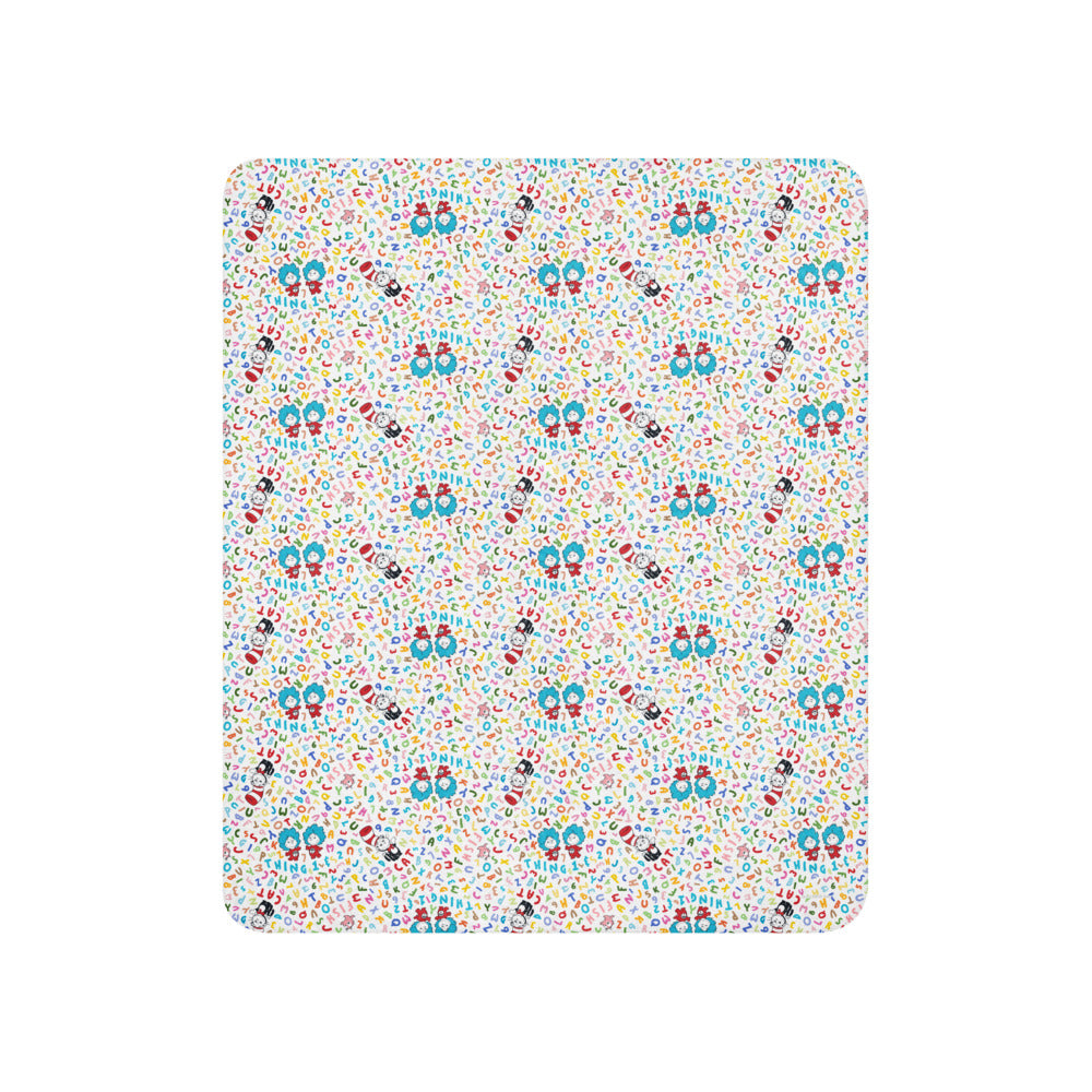 The Cat in The Hat ABC Sherpa Blanket 50 in x 60 in