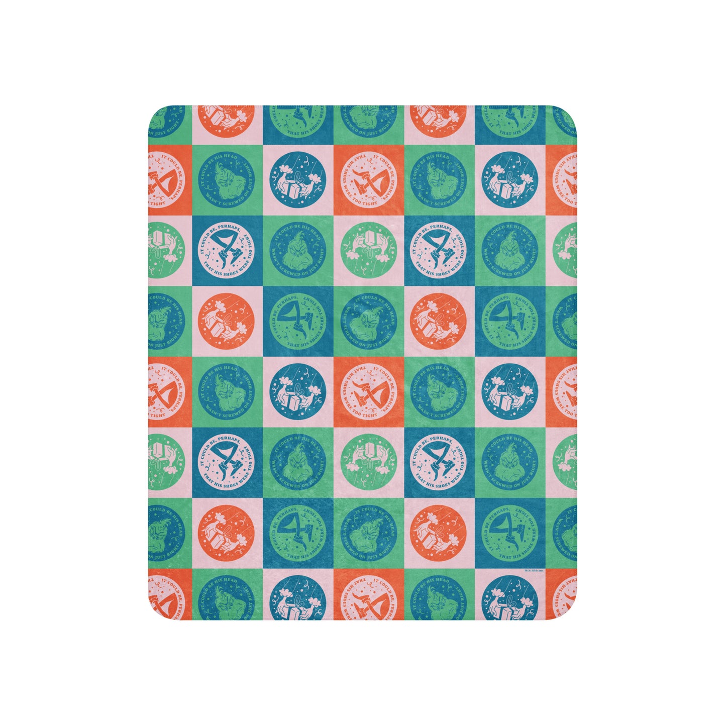 The Grinch Icons Sherpa Blanket