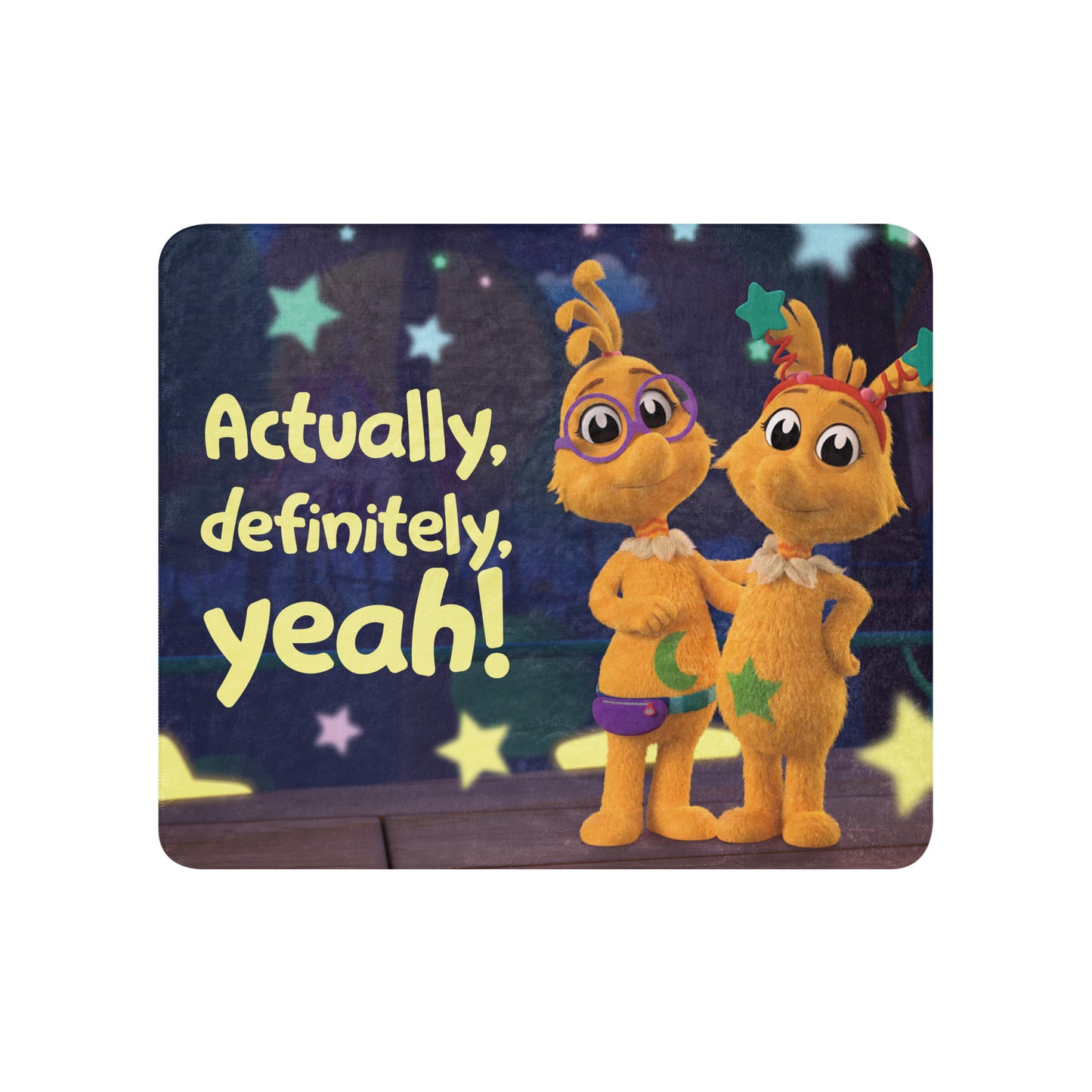 Dr. Seuss's The Sneetches Sherpa Blanket Actually, Definitely, Yeah!