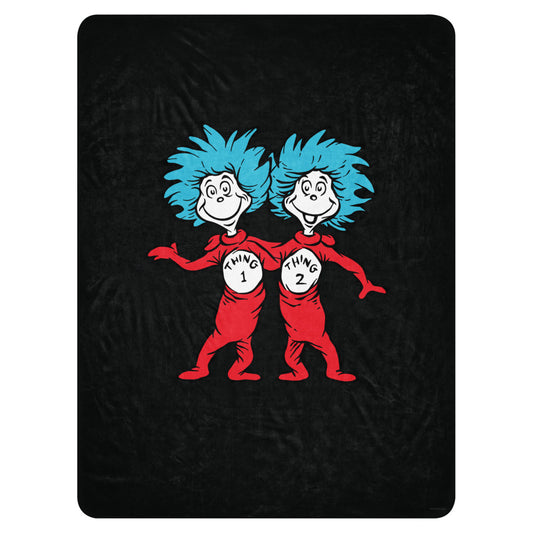 The Cat in the Hat Thing One and Thing Two Sherpa Blanket