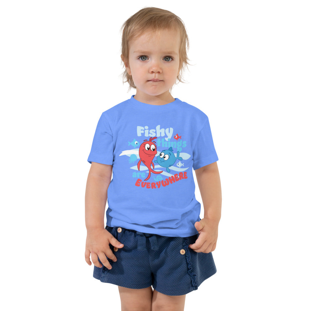 Red Fish, Blue Fish Fishy Things Toddler T-Shirt