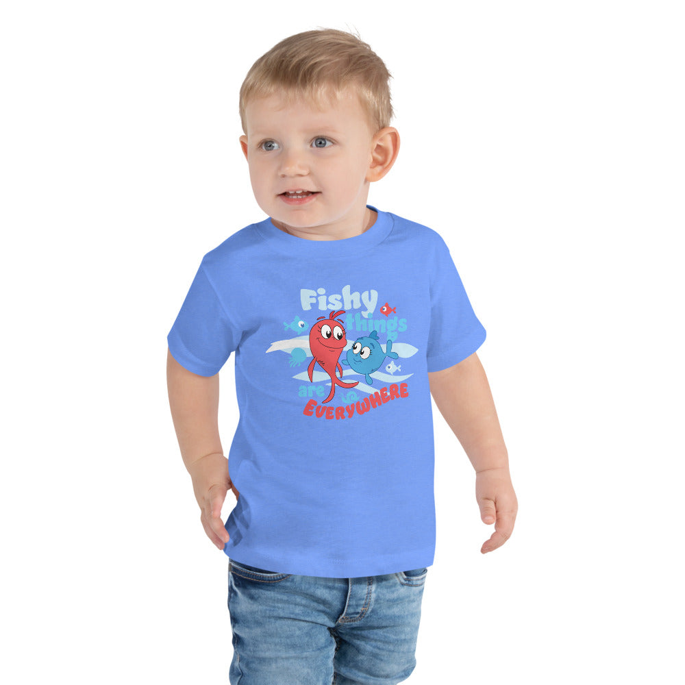 Red Fish, Blue Fish Fishy Things Toddler T-Shirt