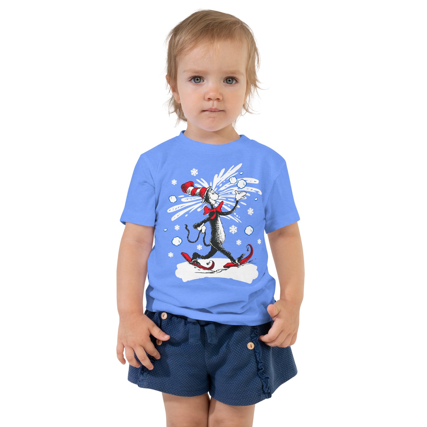Dr. Seuss Holiday Toddler T-Shirt Cat In The Hat Snow